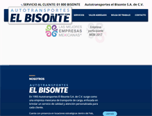 Tablet Screenshot of bisonte.com.mx